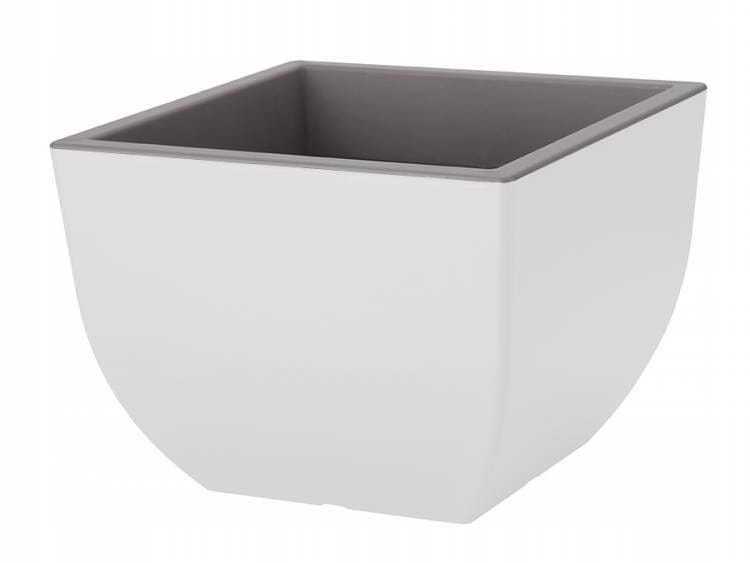 

Doniczka Muna dwukolorowa 40 Donica biały beton