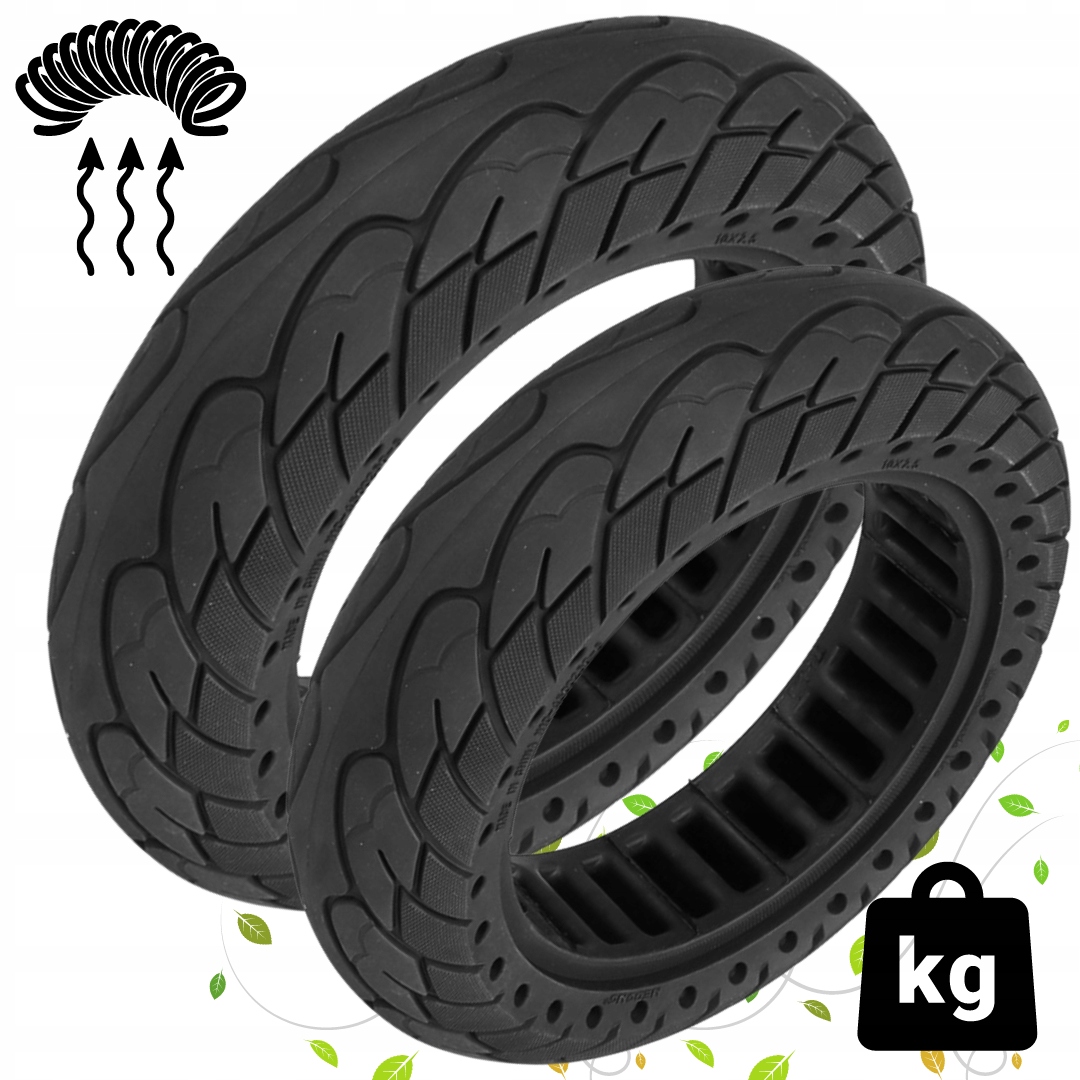 2x Plná Bezdušová Pneumatika Na Koloběžku 10x2.5 60/70-6.5 44 mm