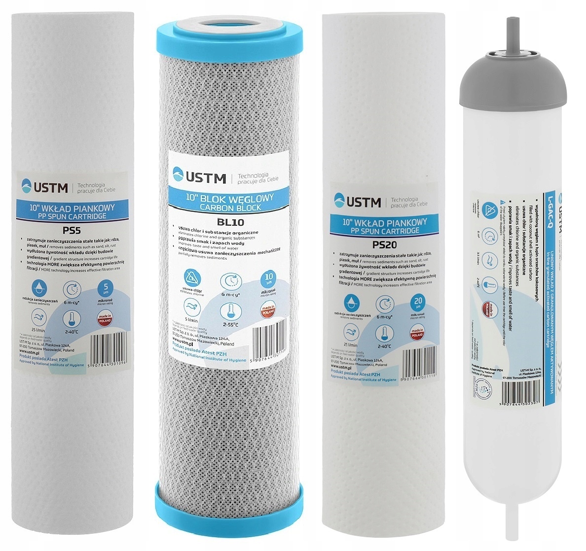 

Wkłady do filtra wody odwrócona osmoza Ustm Lgacq