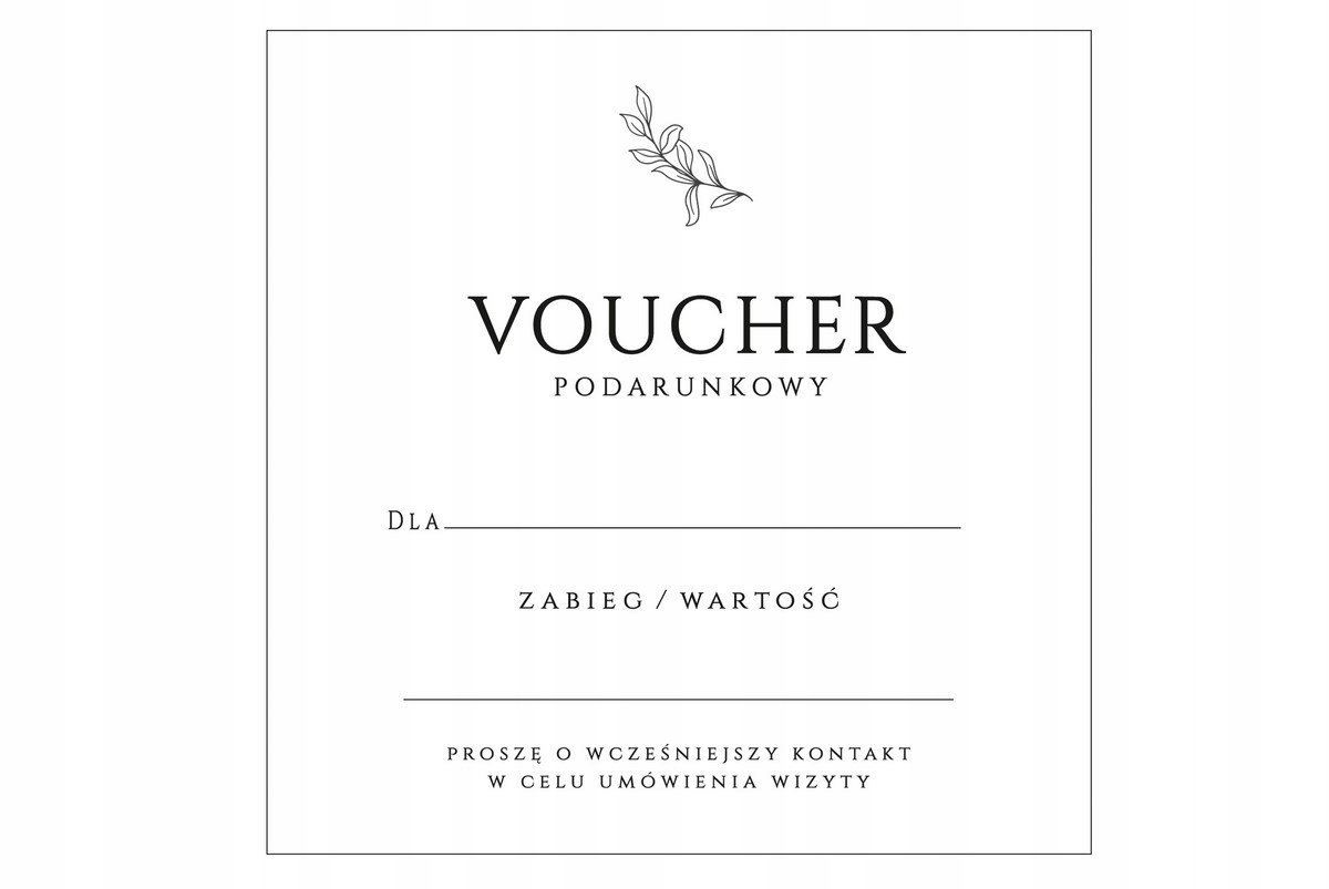 VOUCHER BON GOTOWY PROJEKT ZŁOTY HOTSTAMPING REALIZACJA 48H 10 szt Szerokość produktu 14.5 cm