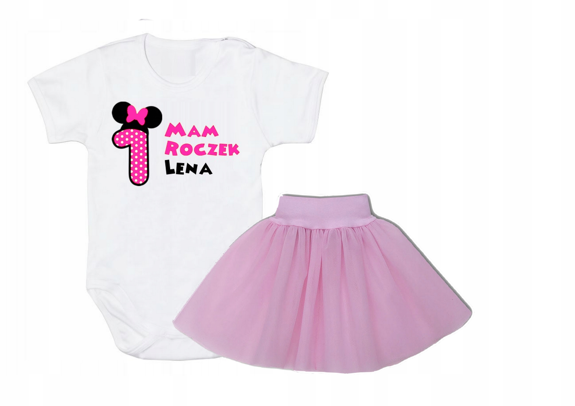 Zestaw body spódniczka Urodziny Mam Roczek 86