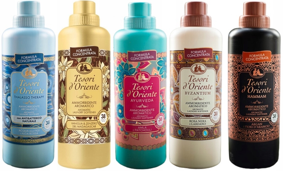 Levně Tesori d'Oriente Sada 5 kusů italských tekutá aviváž 760 ml Tvabh