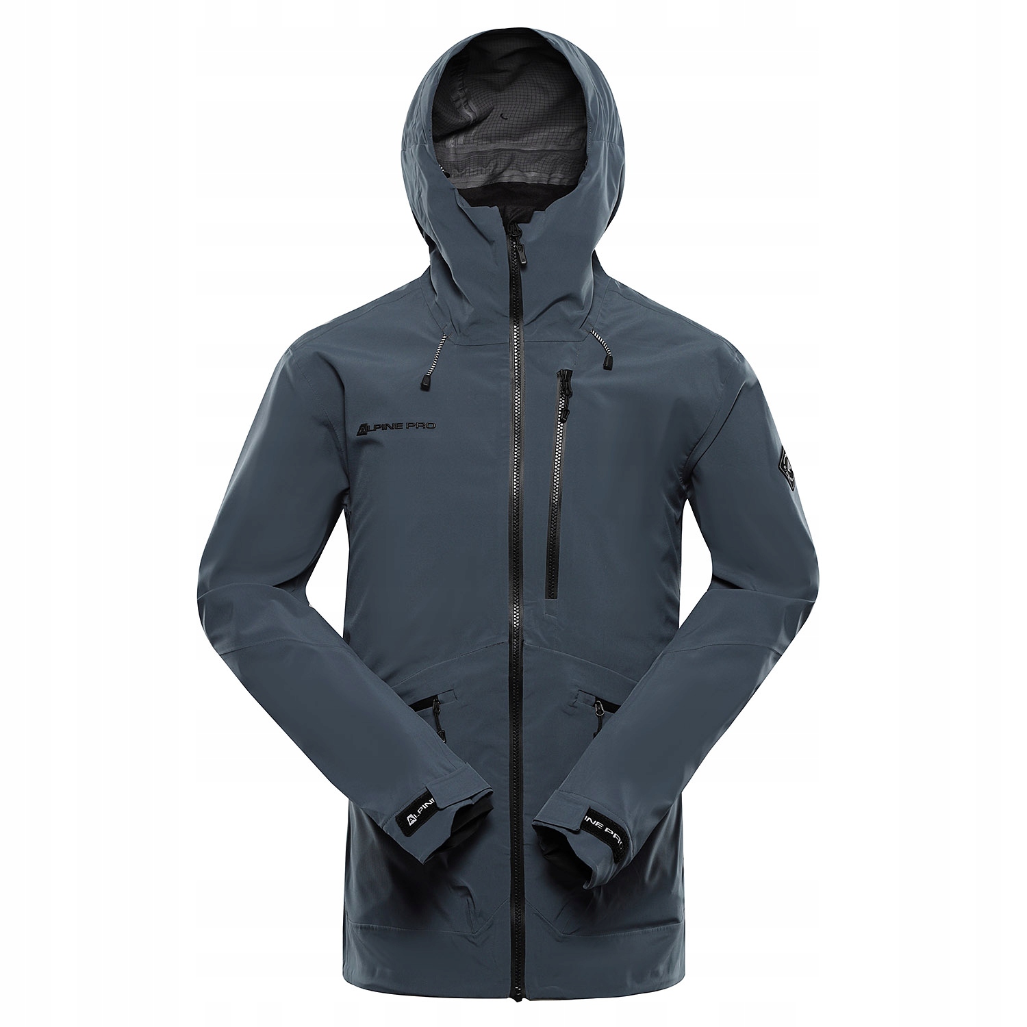 Kurtka męska trekkingowa wodoodporna 15.000 Alpine Pro Zarr k.szary r.M