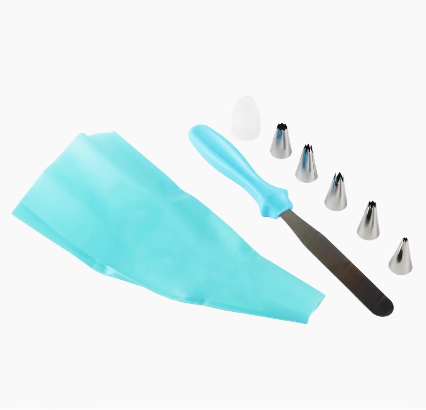 

Tylki Cukiernicze 5szt+Adapter+Worek Sili+Szpatuła