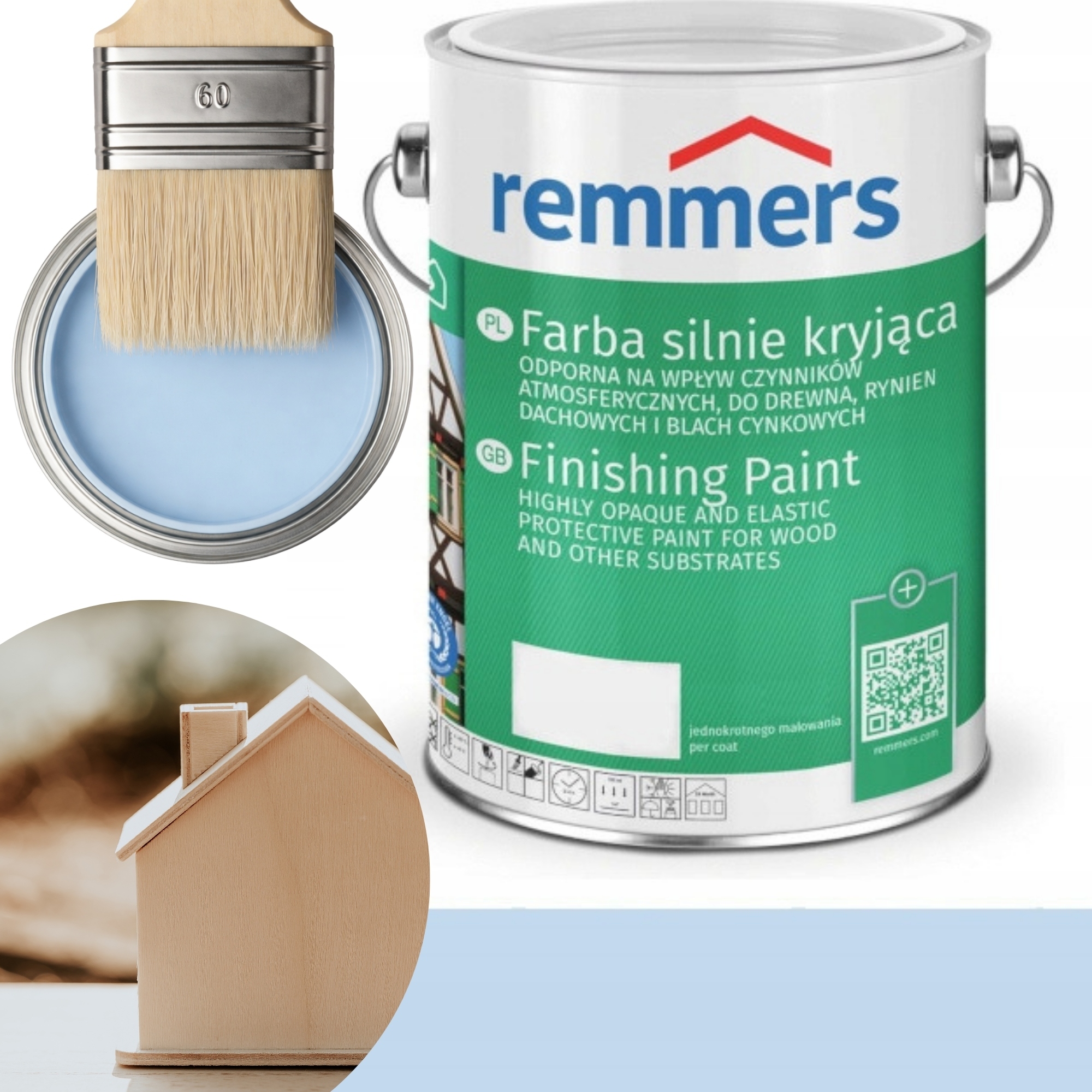 Remmers Farba kryjąca do drewna Baby blue 5L