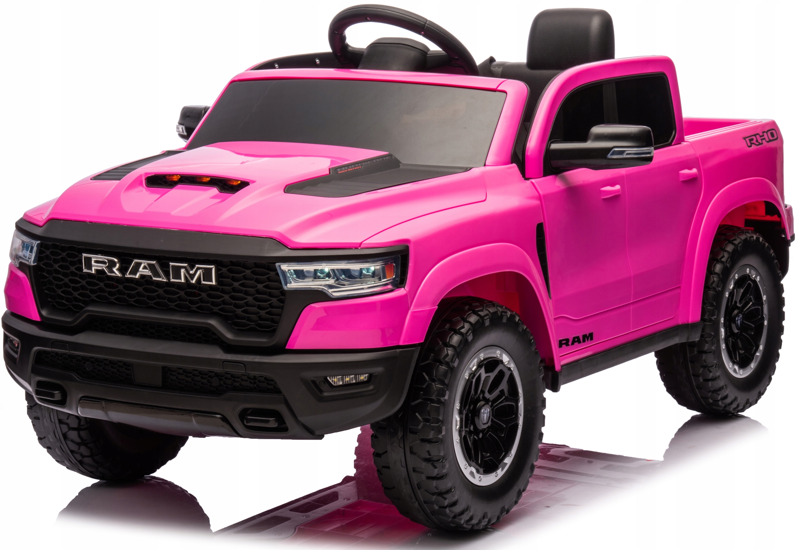 Dodge Ram 1500 Auto na akumulator Skóra Pilot Miękkie Koła Eva samochód 12V