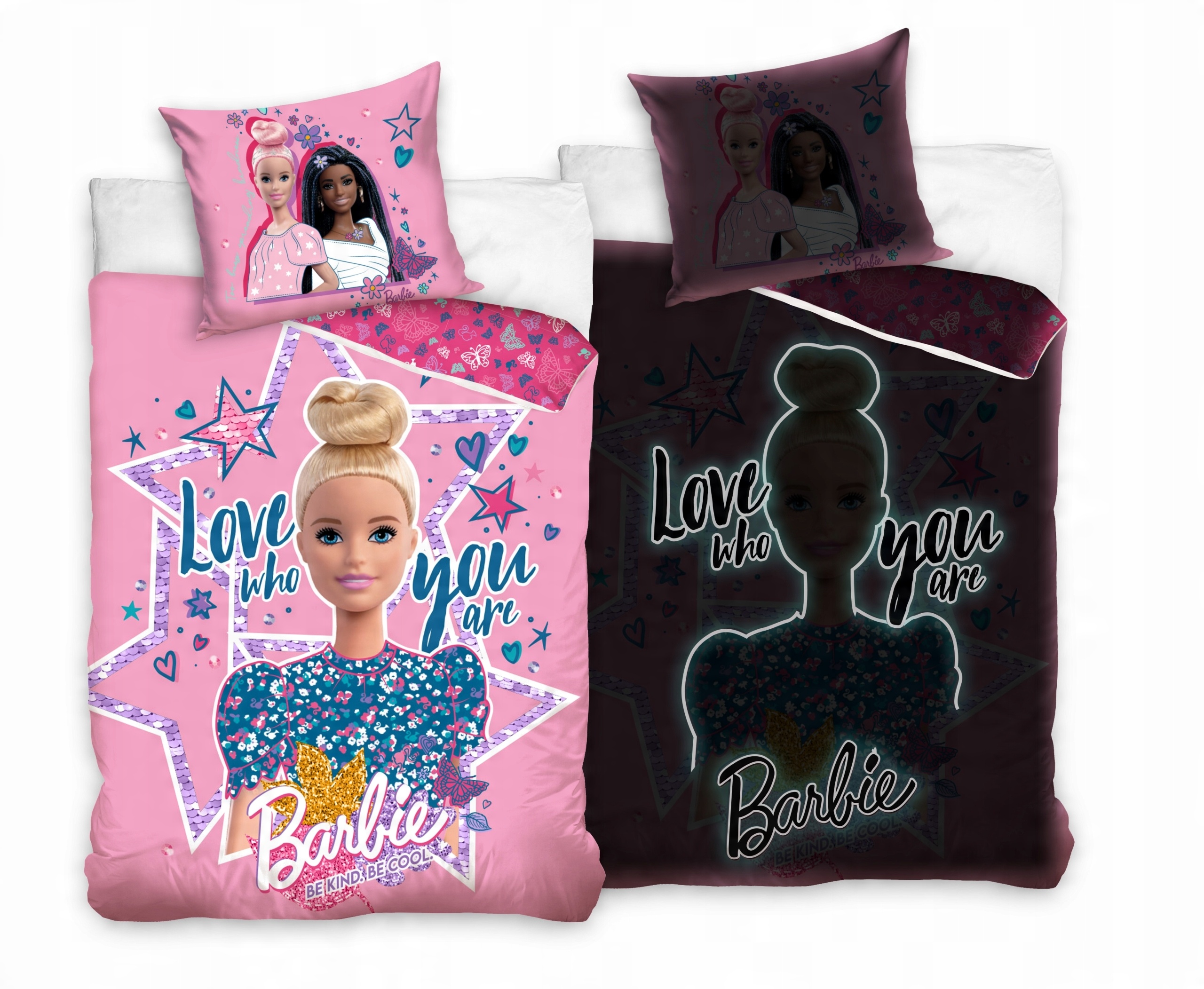 

Pościel dziecięca Barbie 140x200 lalka Świecąca