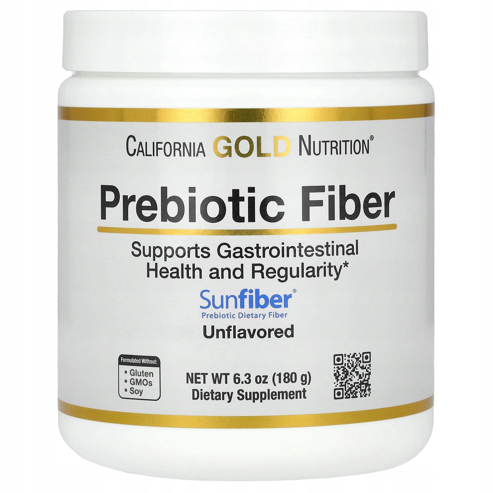 California Gold Nutrition, prebiotická Vláknina (180 g)