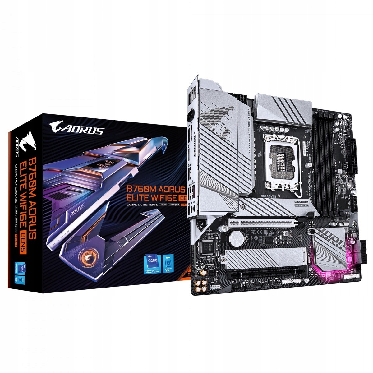 Gigabyte Základní deska B760M Aorus Elite WiFi6 GEN5 S1700 4DDR5 mATX