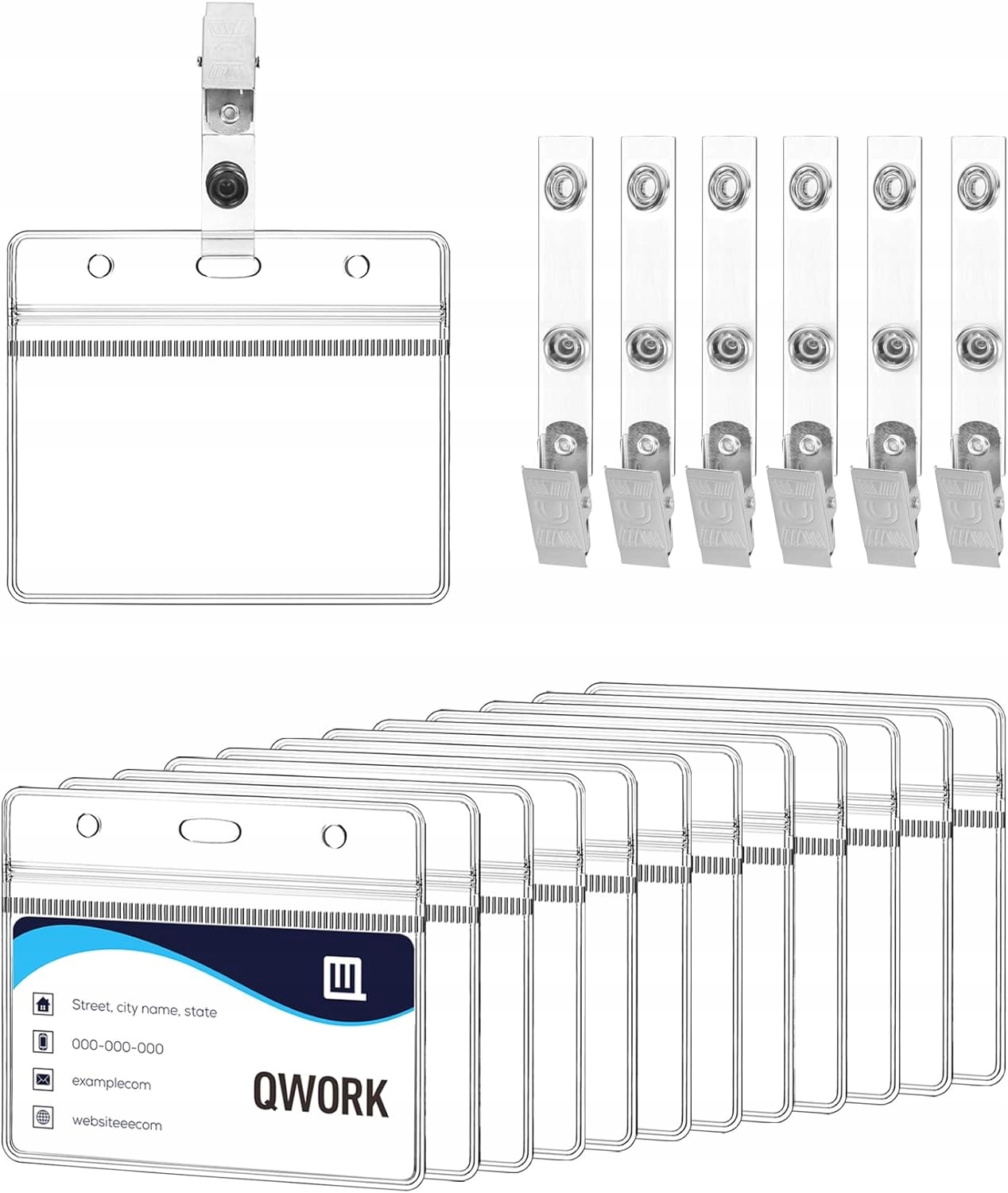 50x ETUI HOLDER POKROWIEC NA PRZEPUSTKĘ ID IDENTYFIKATOR DOKUMENTY KARTĘ