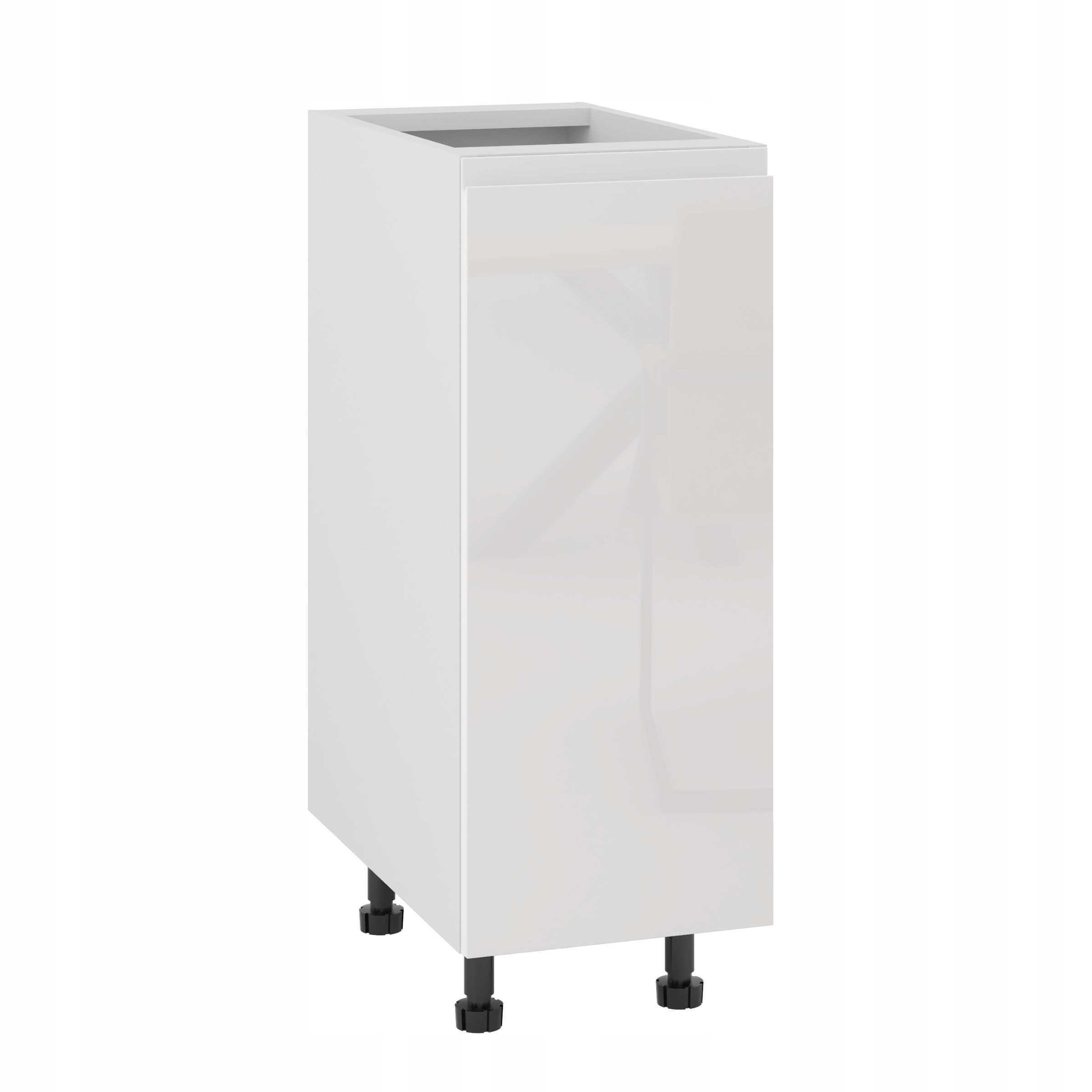 Kuchyňská skříňka 30 bílá bezúchytková Akryl Lesk