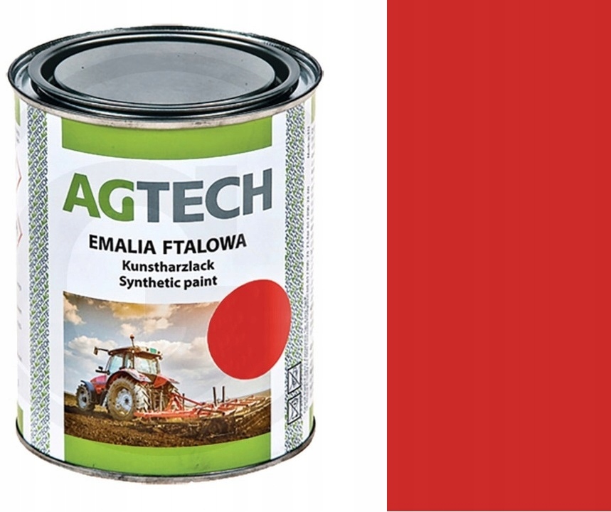 FARBA CZERWONA LAKIER URSUS C-330 C-360 MF maska błotniki AGTECH 0,8l Producent części Agtech