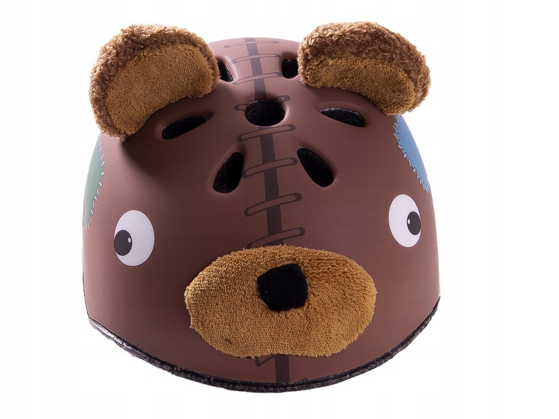 Kask rowerowy Profex Misio Brązowy dla Dzieci (rozmiar S/m)