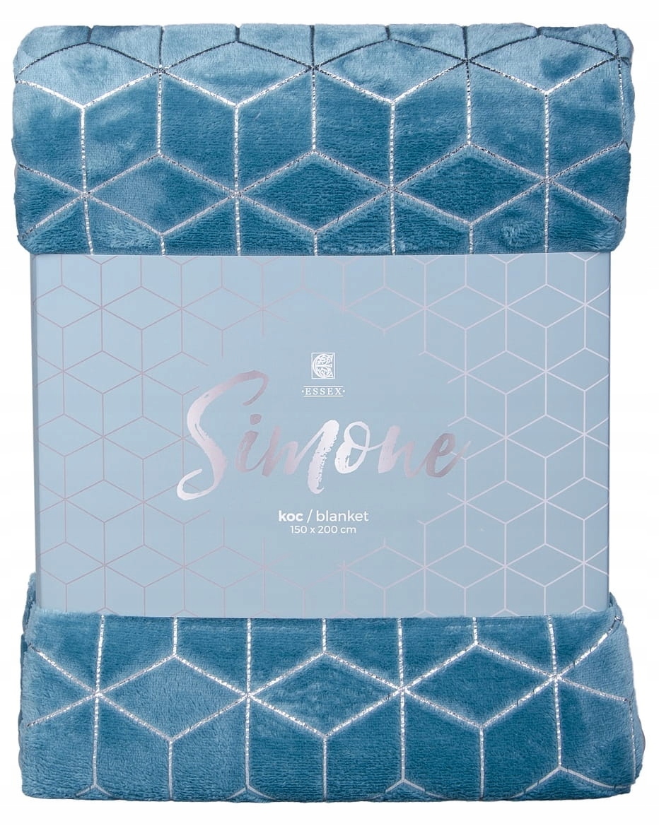 

Turkusowy Koc Simone 150X200 CM Essex Pled