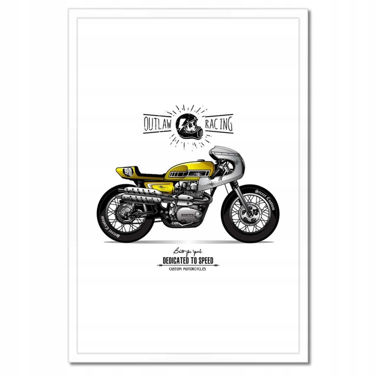 Plakáty v rámu 40x60 Motocykl Zabytek Vintage
