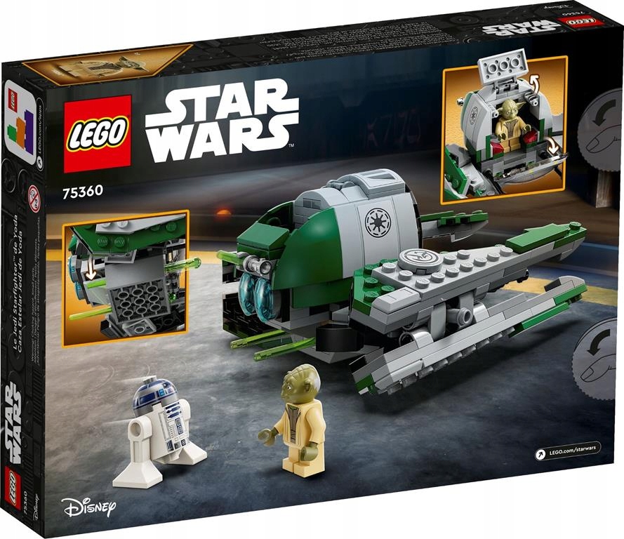 KLOCKI LEGO STAR WARS 75360 JEDI STARFIGHTER YODY DROID R2-D2 DZIEN DZIECKA Liczba elementów 253 szt.