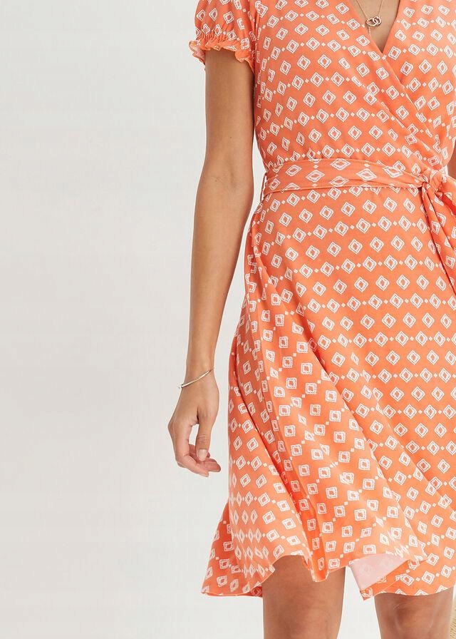 48 SUKIENKA Z WIĄZANYM PASKIEM Bonprix