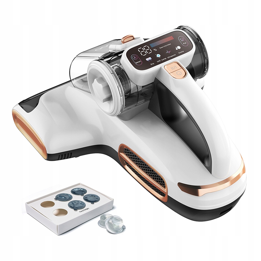 Vysavač na matrace 700W 15KPa Jigoo T600 Uv 99,99% roztočů Bílý