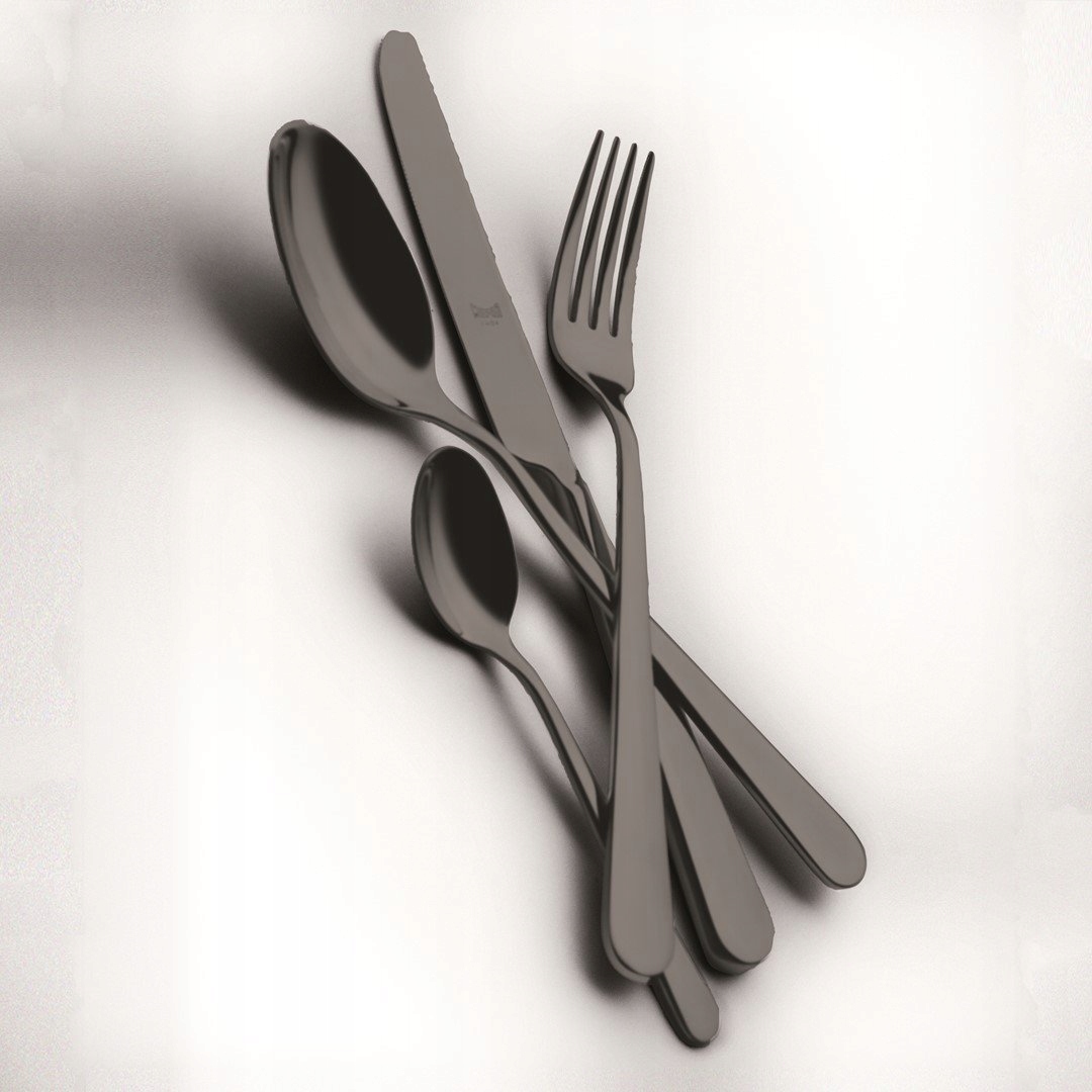 MEPRA-Sada příborů 24 ks Ice Oro Nero Stoccolma