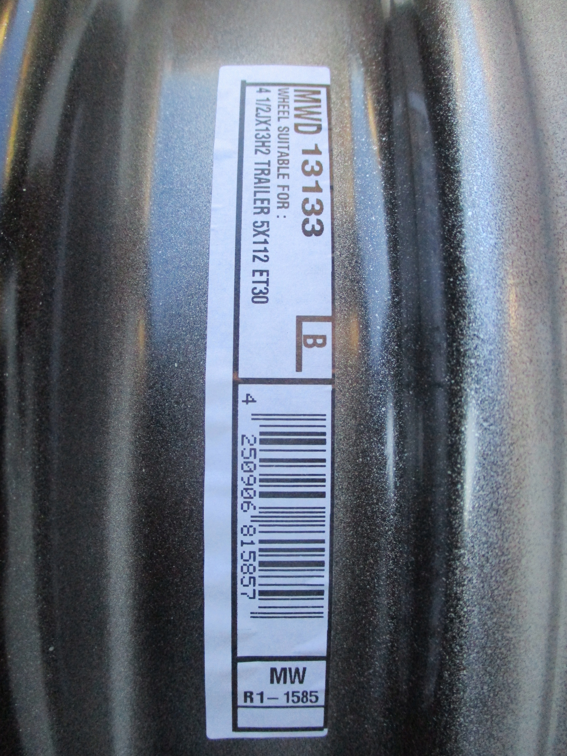 2 felgi stalowe nowe do przyczepki 4.5X13 5/112 Model 13133