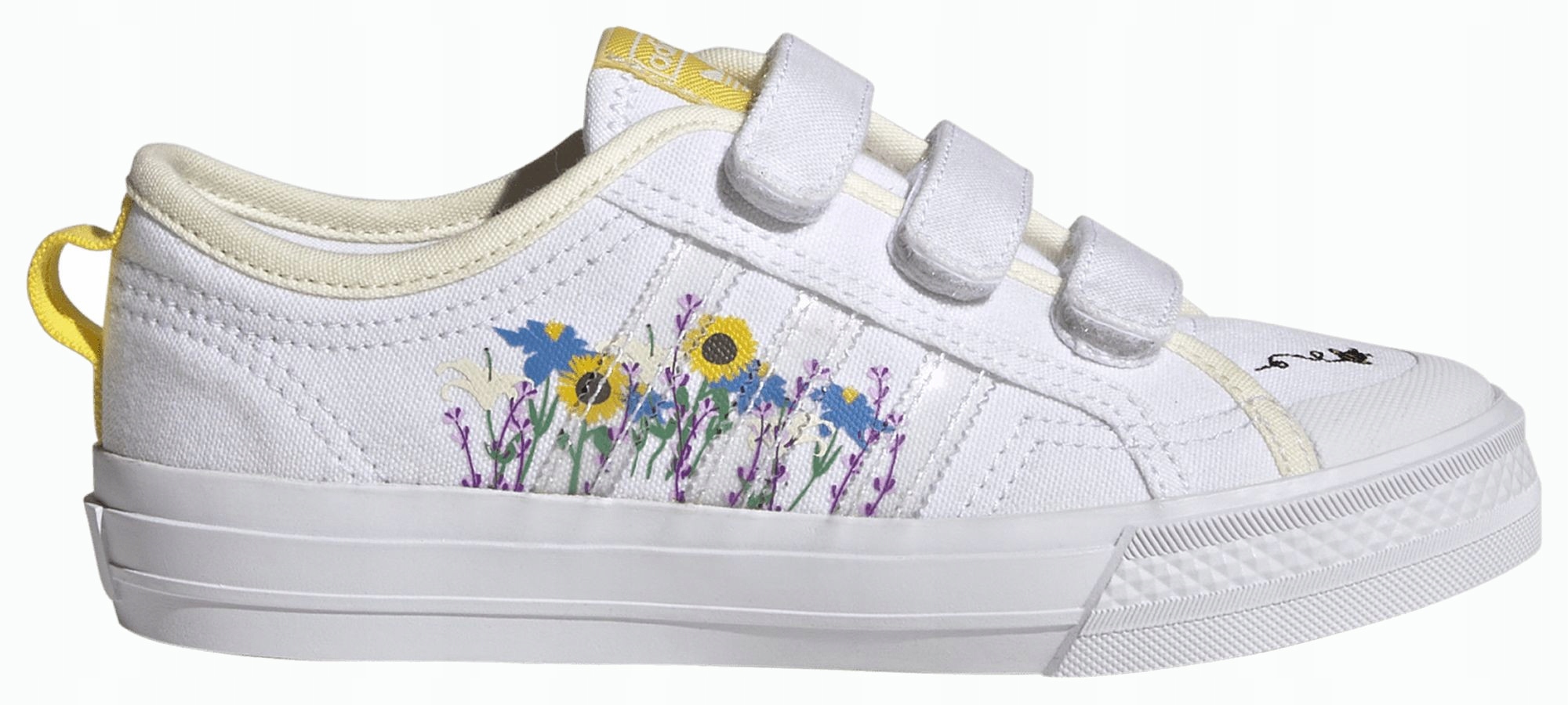 Dziecięce buty Adidas Nizza Cf C 35 trampki rzepy sportowe białe