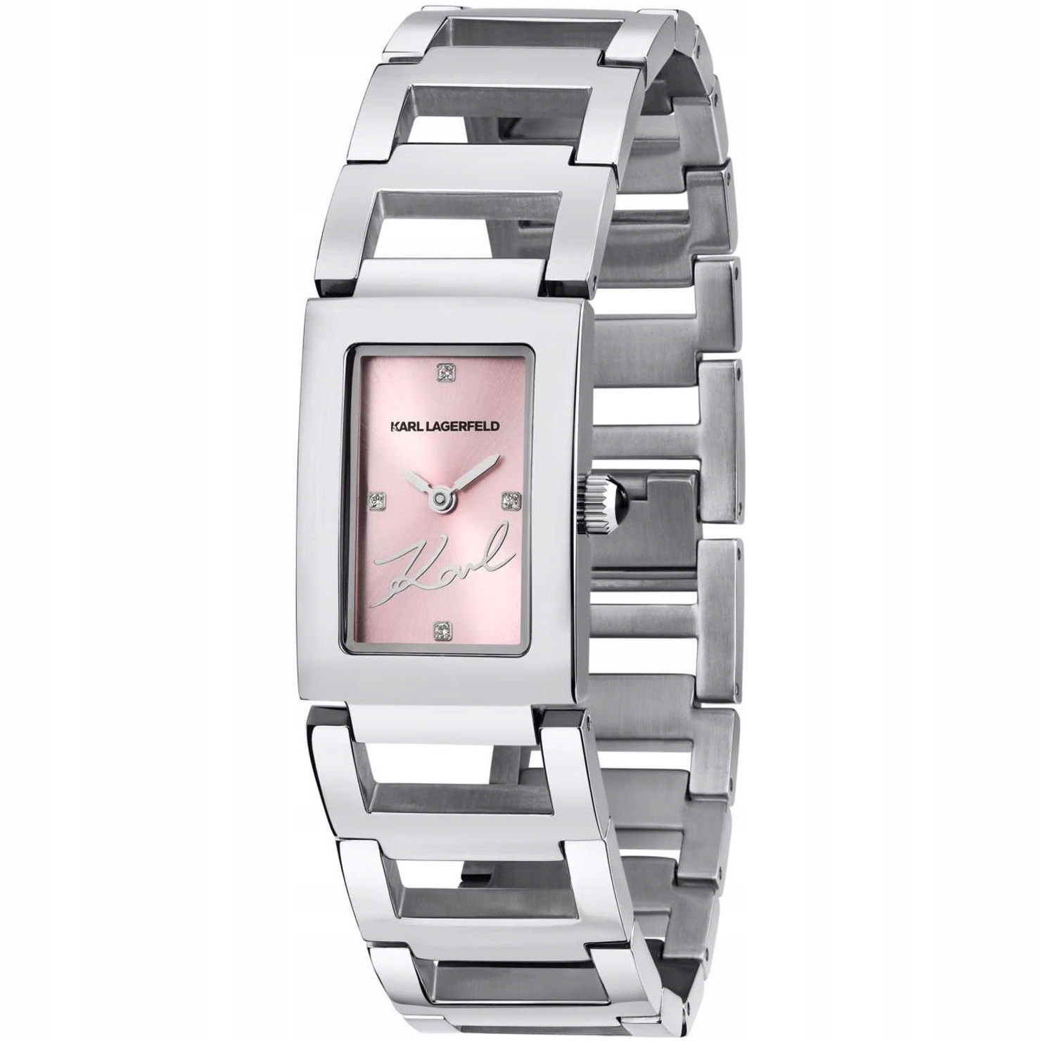 Dámské hodinky Karl Lagerfeld R0553103505 Zirkony stříbrné