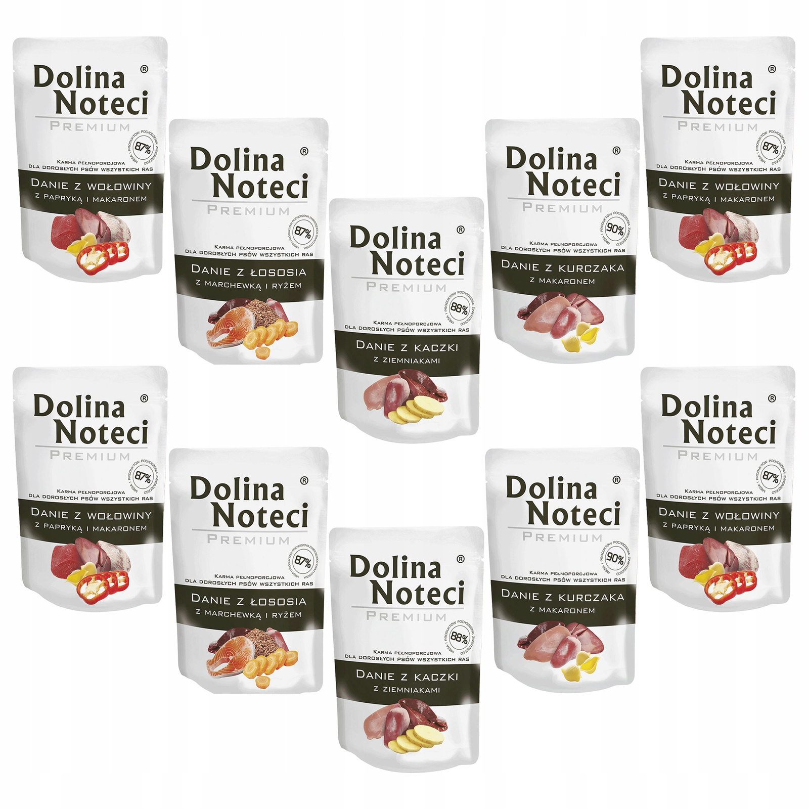 Levně Dolina Noteci Krmivo mokré jídlo pro psa Mix Chutí 10 x 300 g