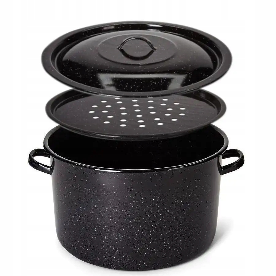 GARNEK EMALIOWANY POWIDLAK EMALIA PLESZEW 32CM 15L