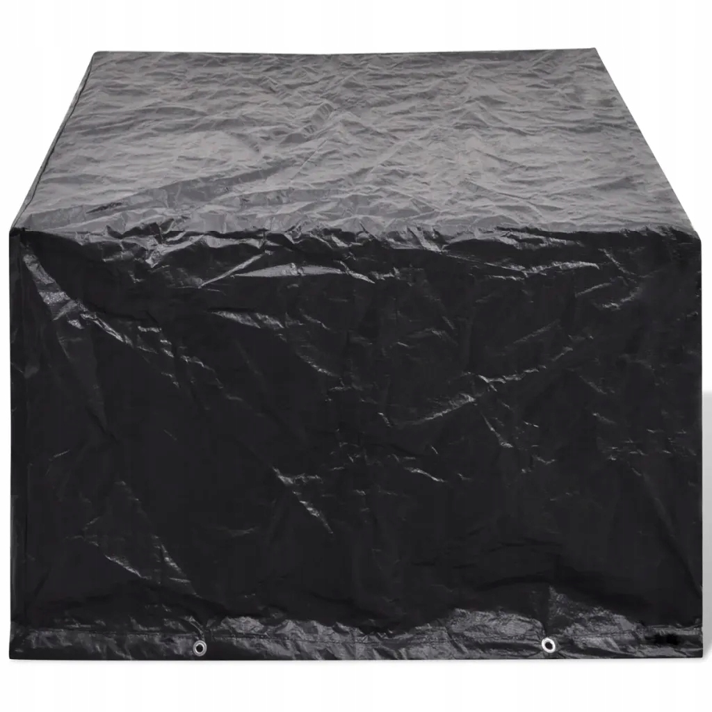Obal na ratanový zahradní nábytek 180 x 140 x 90 cm, černý
