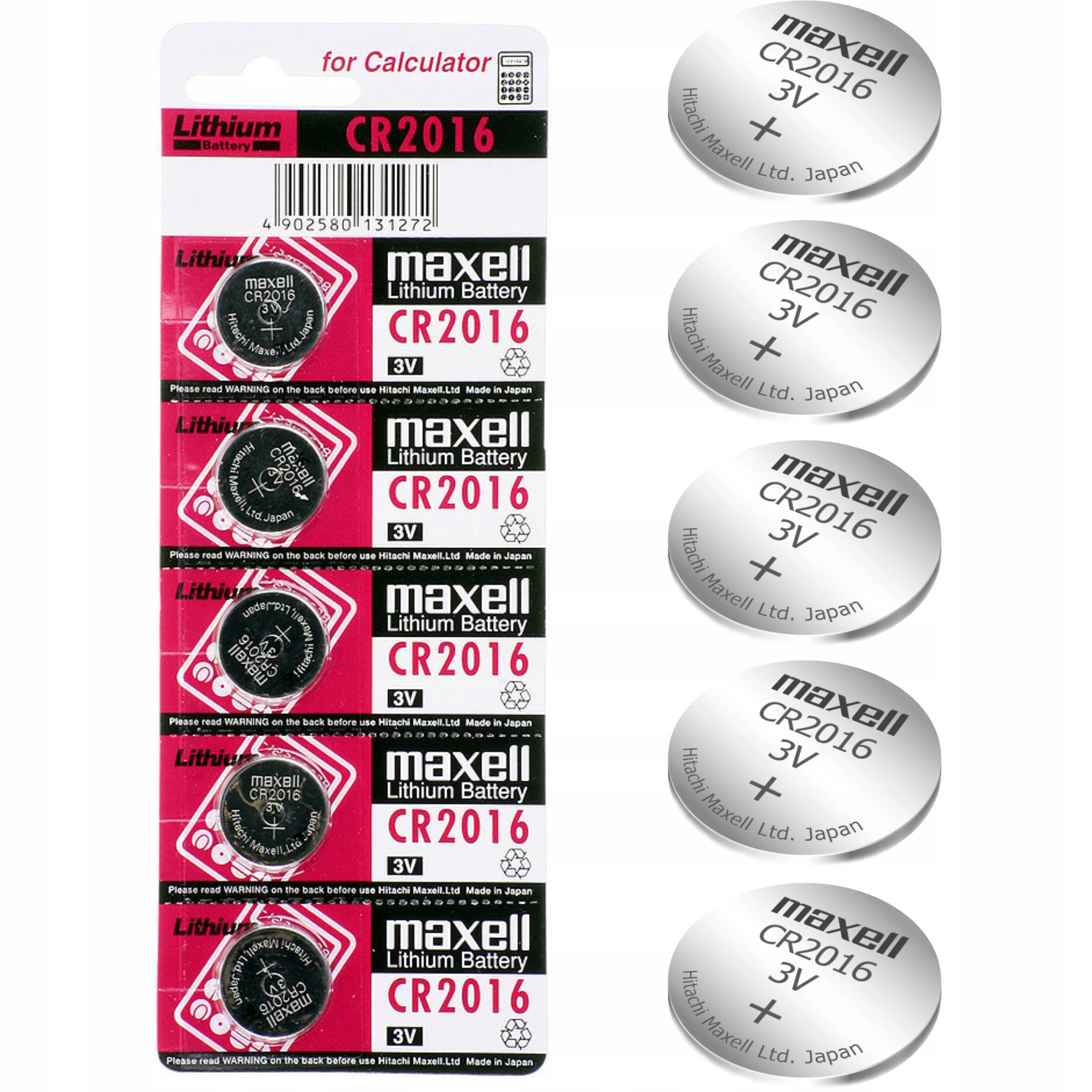 

5x Bateria Litowa Maxell Cr 2016 3V