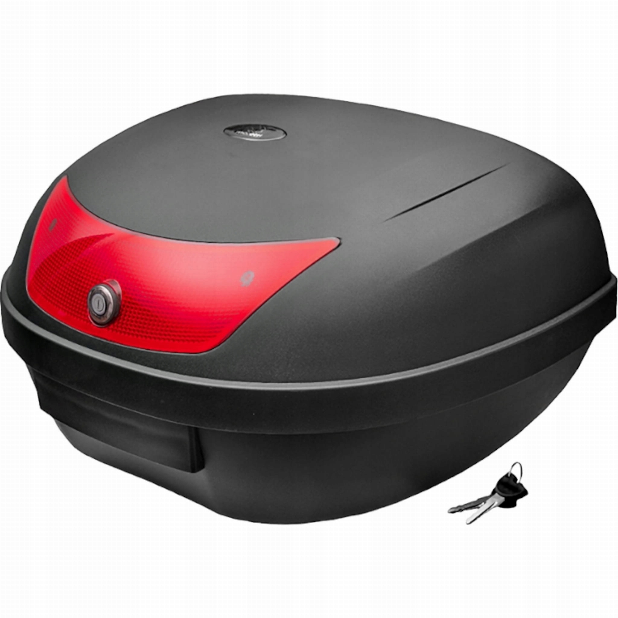 Motocyklový kufr Centrální 48L s montážní deskou Černý Odraz 48L