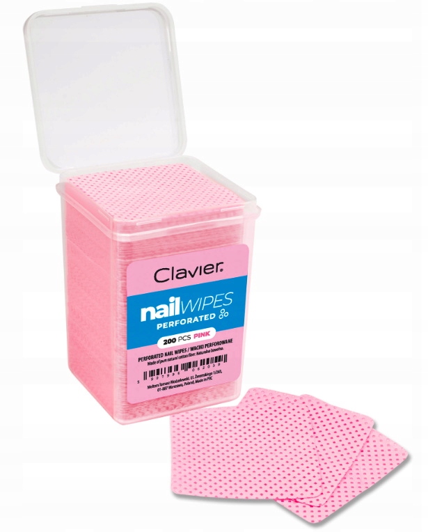 

Clavier Waciki bezpyłowe perforowane 200szt. Pink