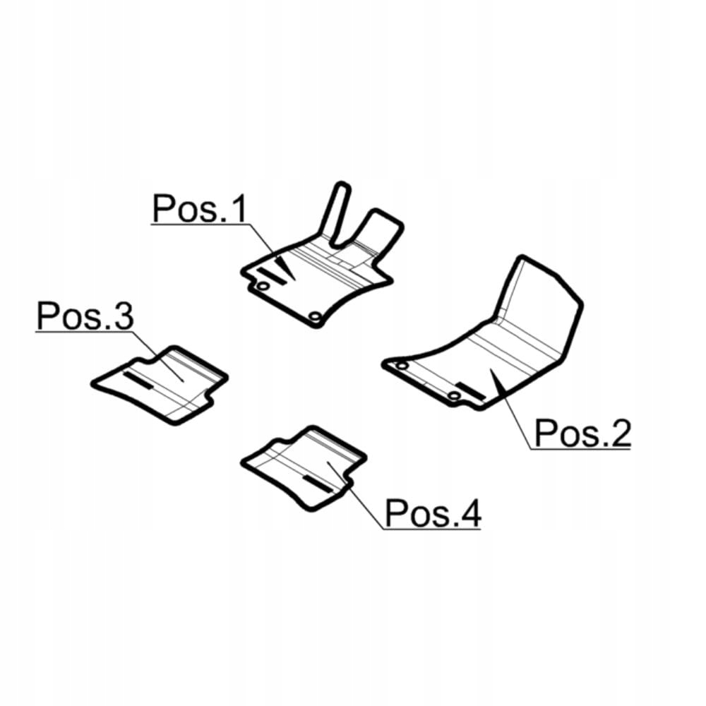 DYWANIKI WELUROWE MERCEDES-AMG E KLASA S214/W214 4SZT. A2146802502 9J74 Stan opakowania oryginalne