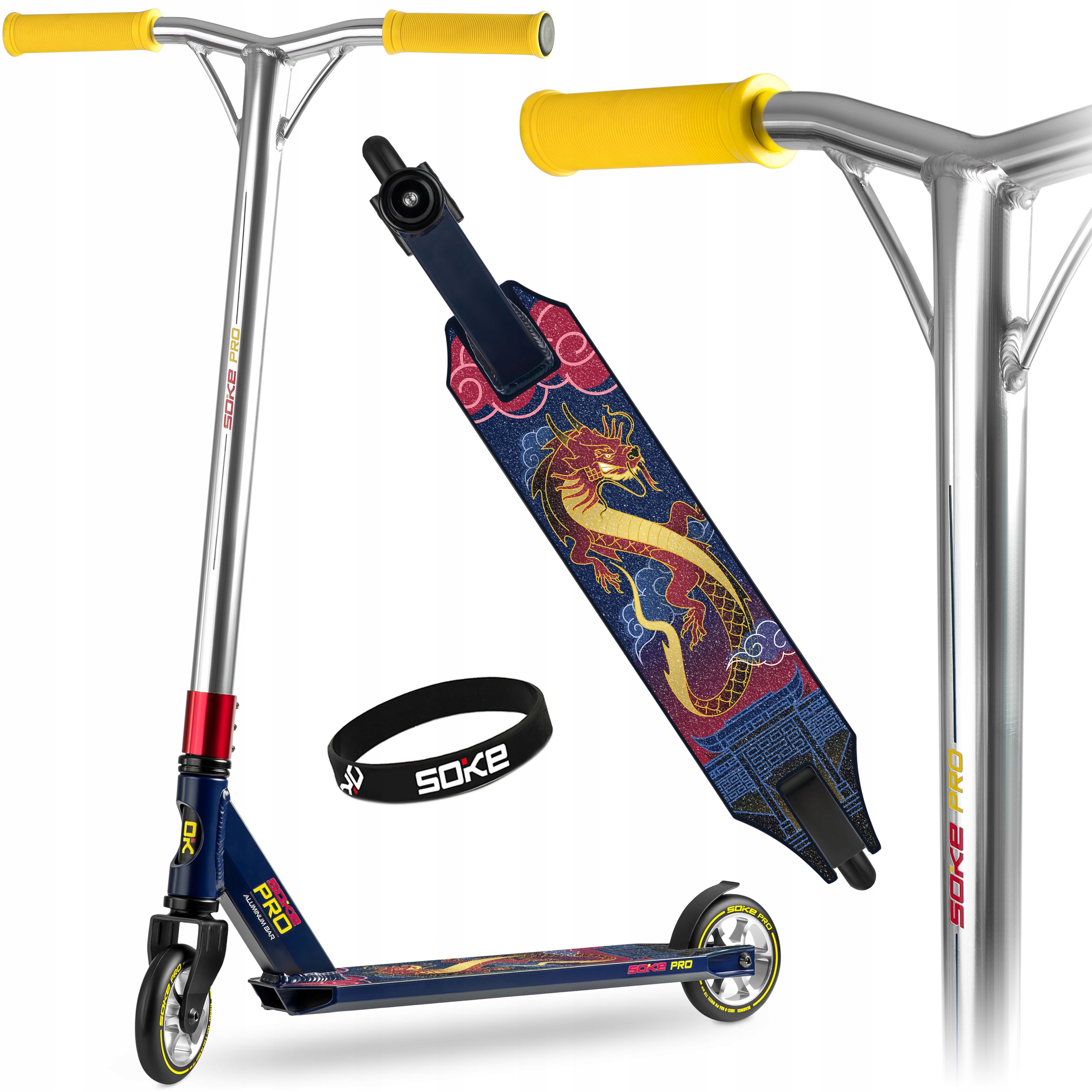 

Hulajnoga Wyczynowa Soke Pro ABEC-9 Y-bar Alu