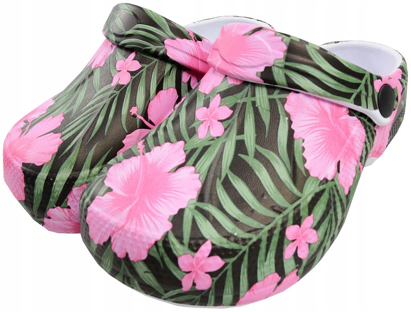 YO! KROKSY KLAPKI LEKKIE BASENOWE hibiskus 30 K2B