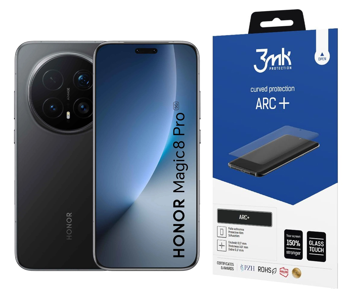 3MK Fólie Fullscreen Arc+ pro Honor Magic 8 Pro