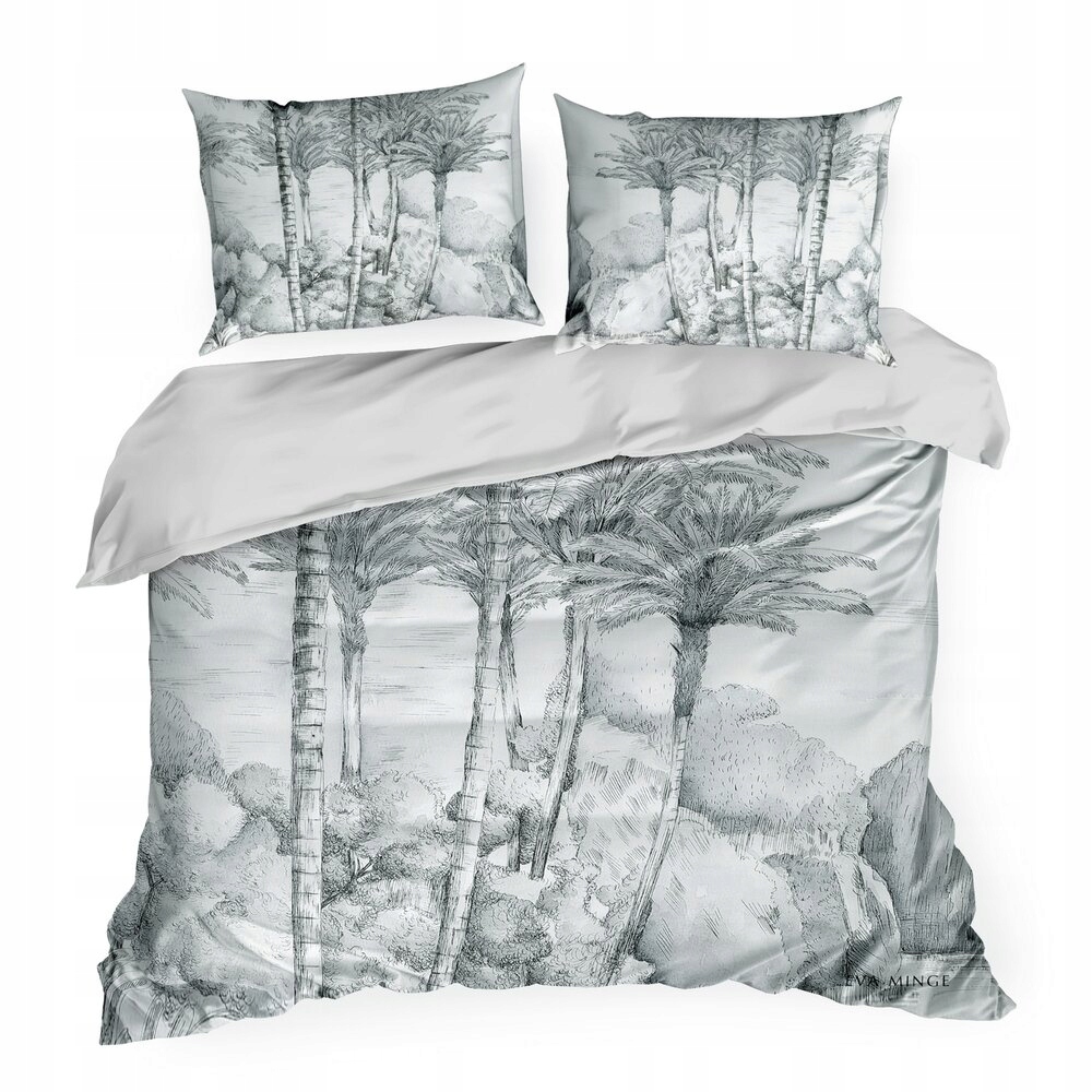 Posteľná Bielizeň Skye 220x200 Eva Minge Eurofirany svetlosivá oceľová lesná