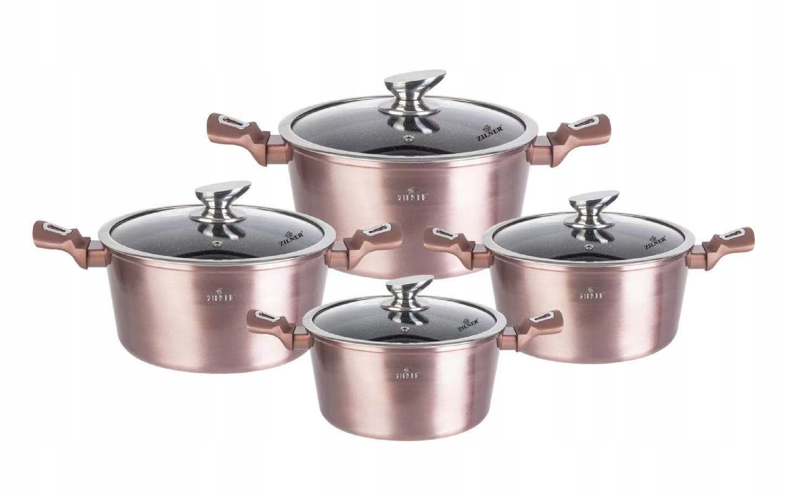 NOWOCZESNY ZESTAW GARNKOW MARMUROWYCH KOMPLET 8 EL Kod producenta 8552