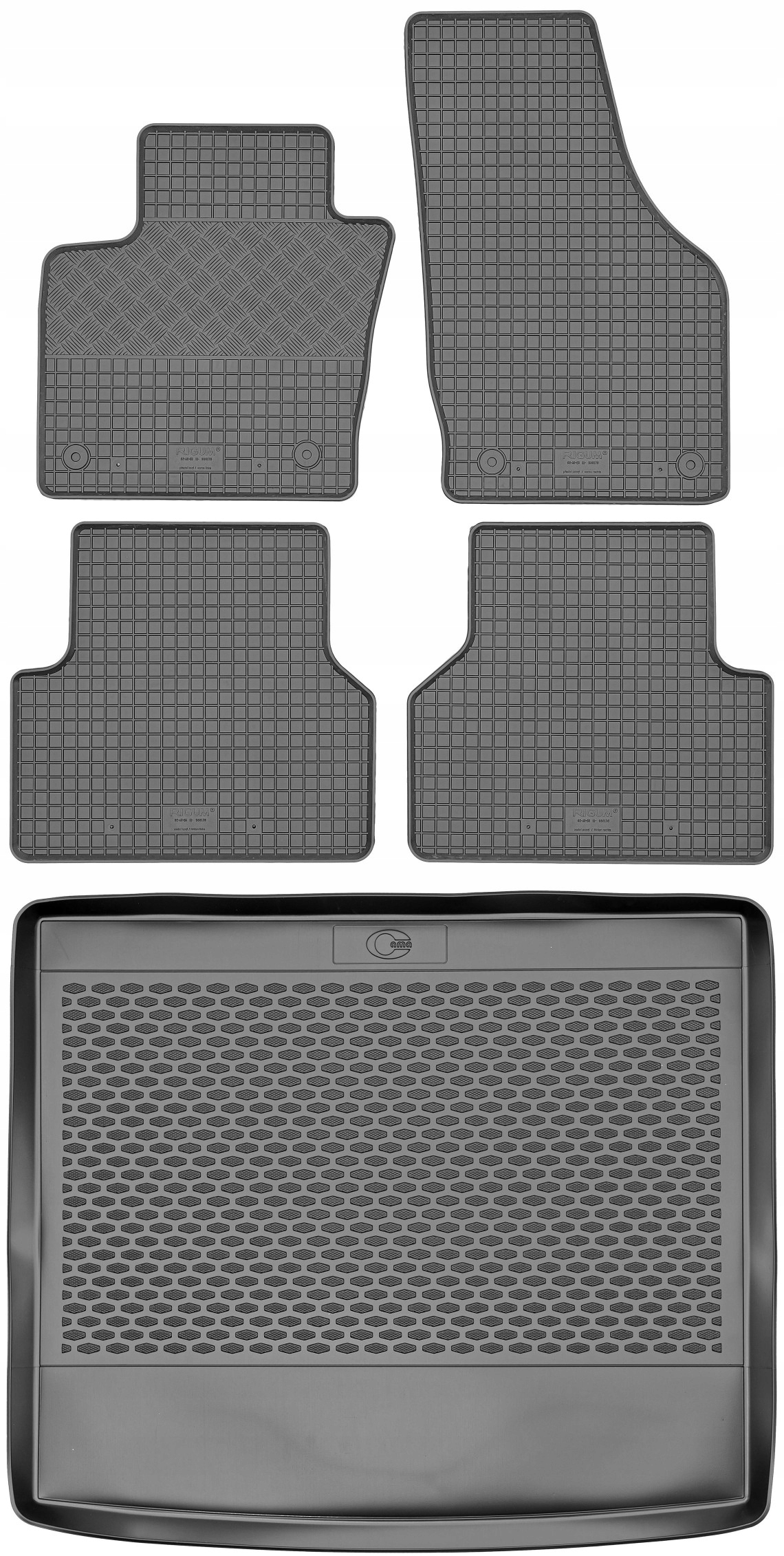 Audi Q3 I Suv 2011-2018 Sada Gumové rohože rohož