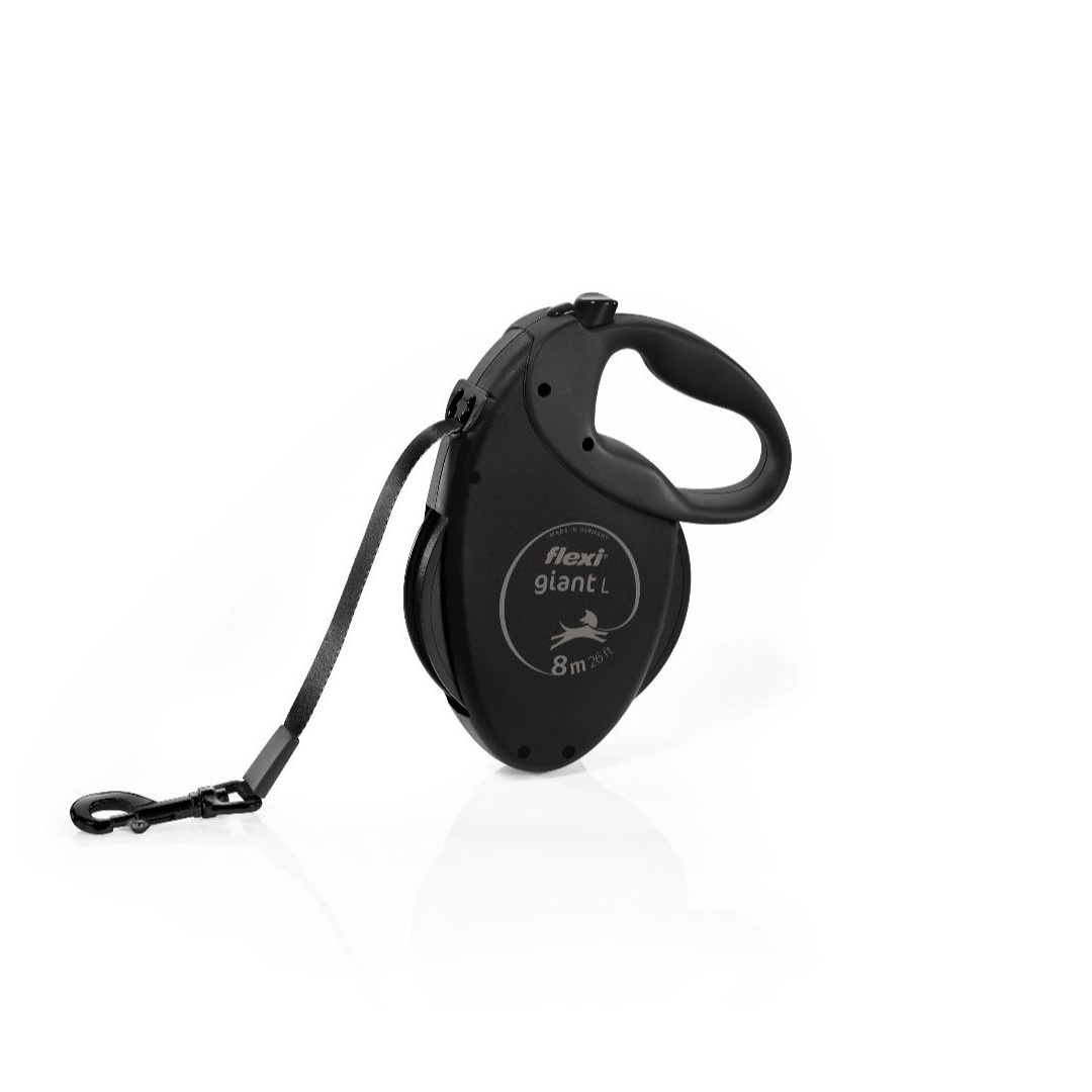 Levně Flexi Giant L páska 8 m Automatická černá Vodítko pro psa do 50 kg