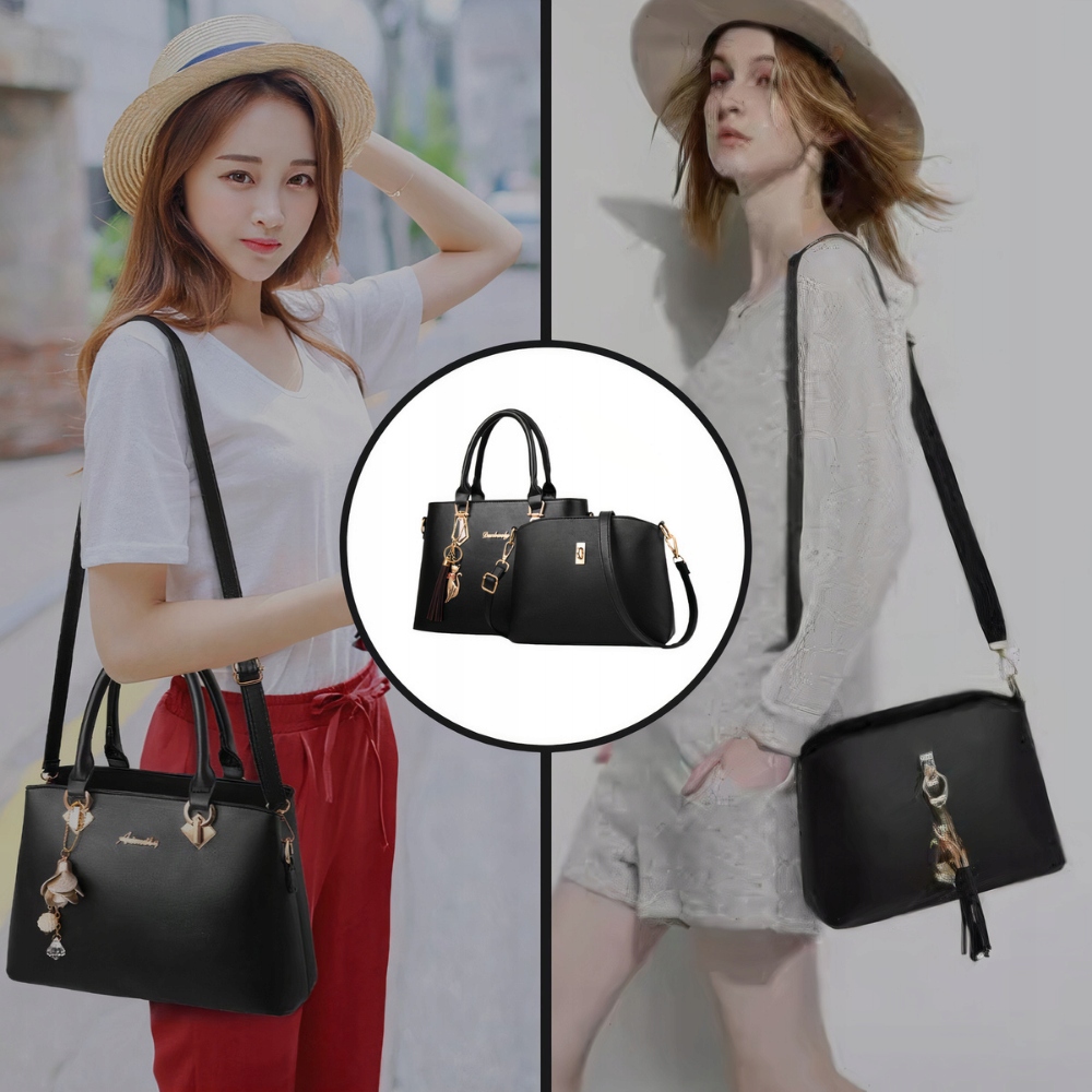 DAMSKA TOREBKA 2w1 SKÓRZANA NA PASKU DLA KOBIET PREZENT DO PRACY IMPREZE Płeć kobieta