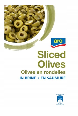 aro Zelené olivy krájené 4 kg Výrazná chuť Velké balení