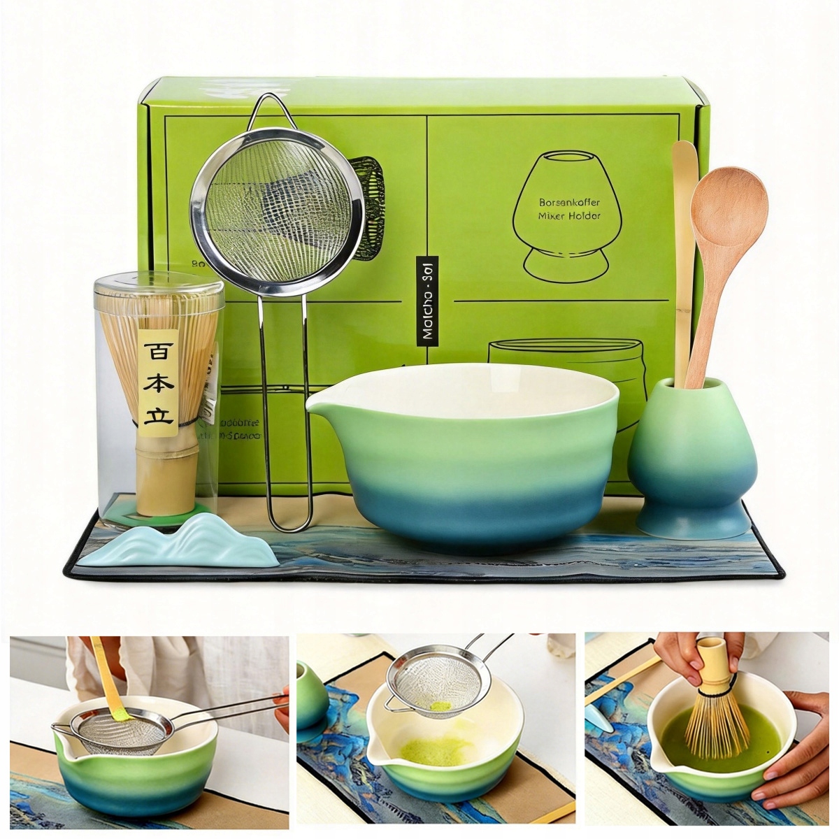 Sada Na Čaj Matcha, Sada Metel Matcha S Metličkou Na Matchu 8V1