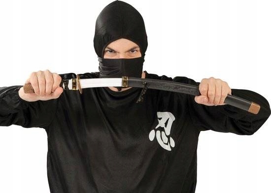 

Katana Ninja W Pochwie Czarno Złota 60 CM Wojownik