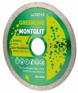 TARCZA DIAMENTOWA MONTOLIT CZ115 CERAMIKA/GRES POR