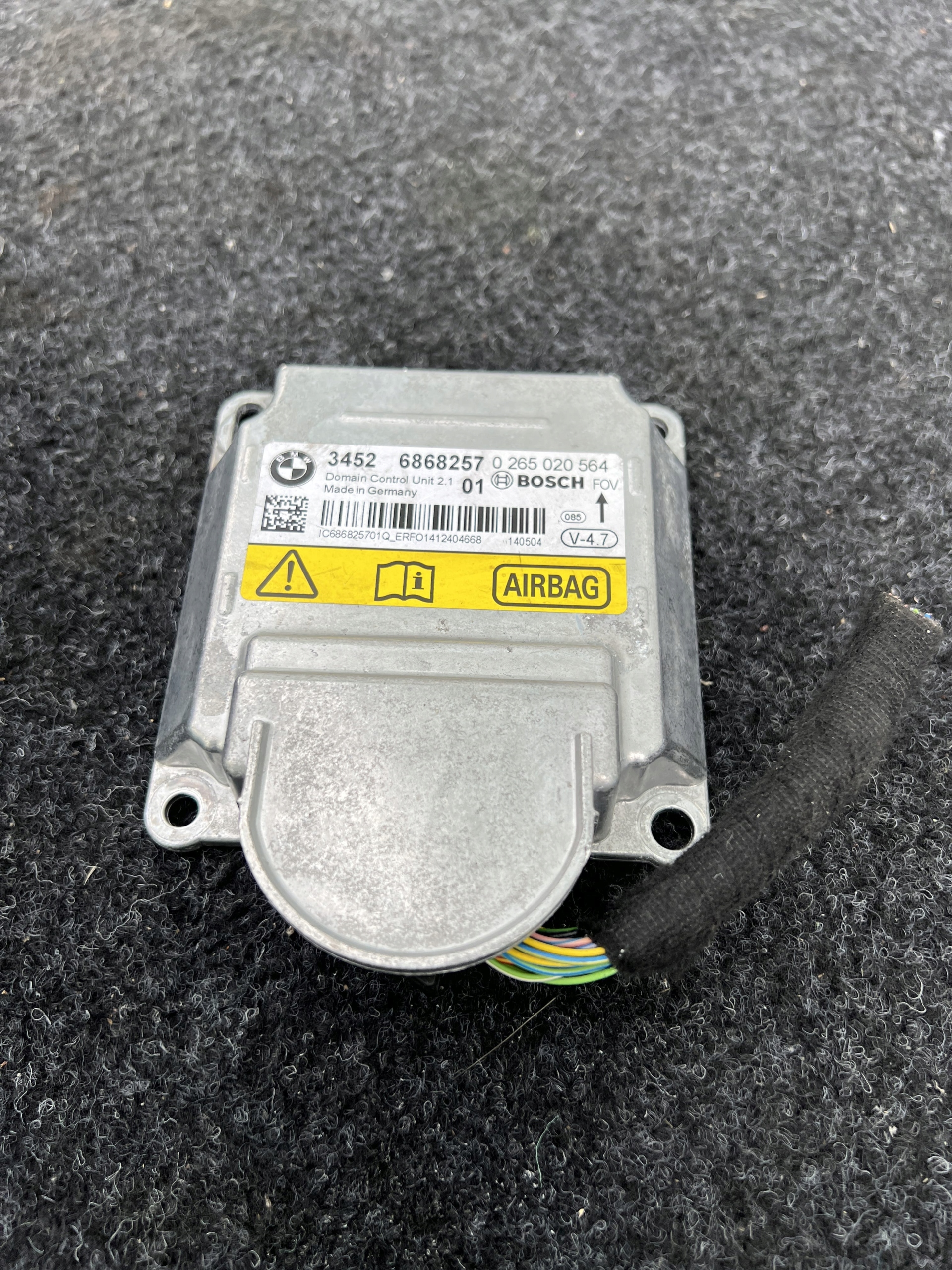 BMW X5 F15 датчик Модуль подушки безпеки 6868257