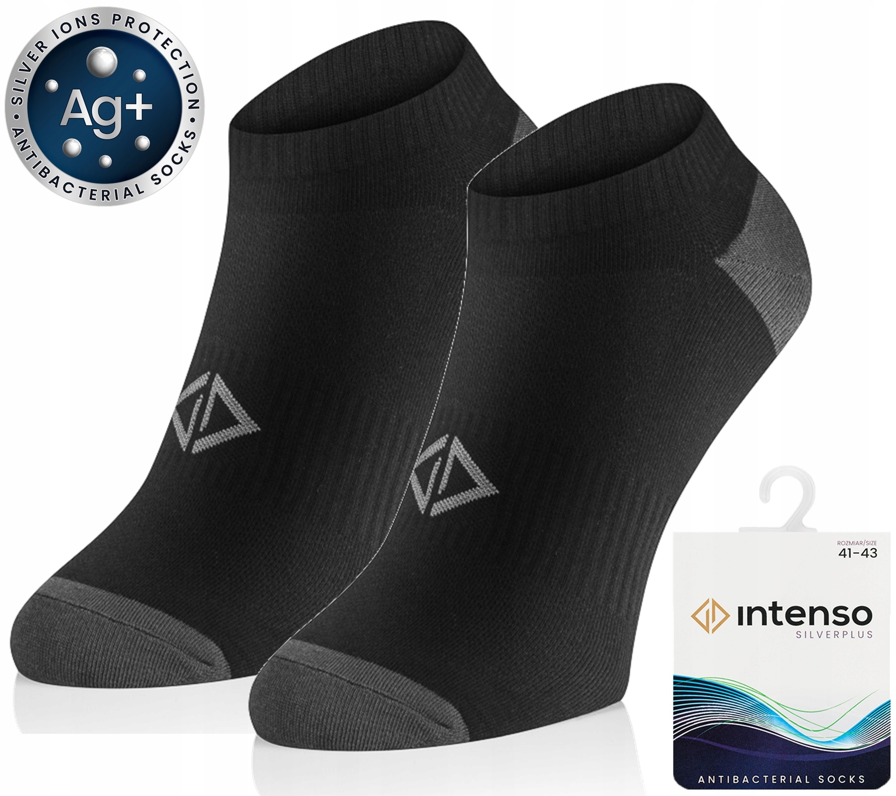 STOPKI ANTYBAKTERYJNE INTENSO ODDYCHAJĄCE Z JONAMI SREBRA JAKOŚĆ PREMIUM