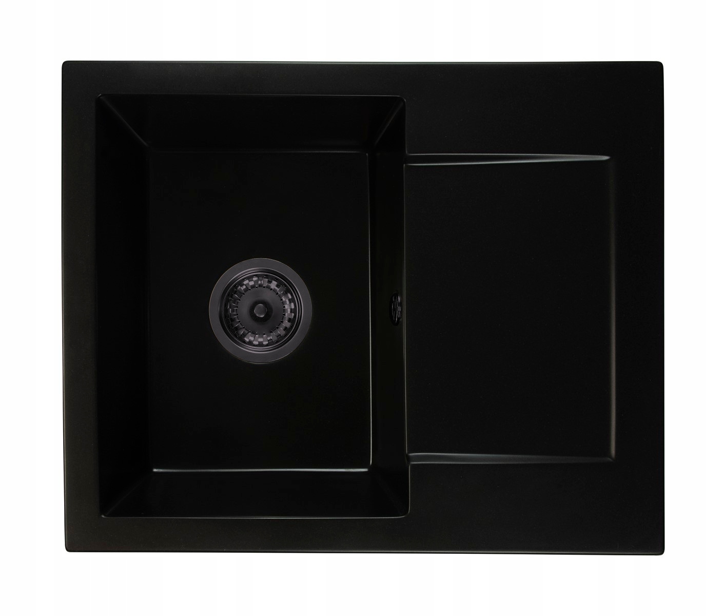 

Zlewozmywak granitowy jednokomorowy Czarny syfon