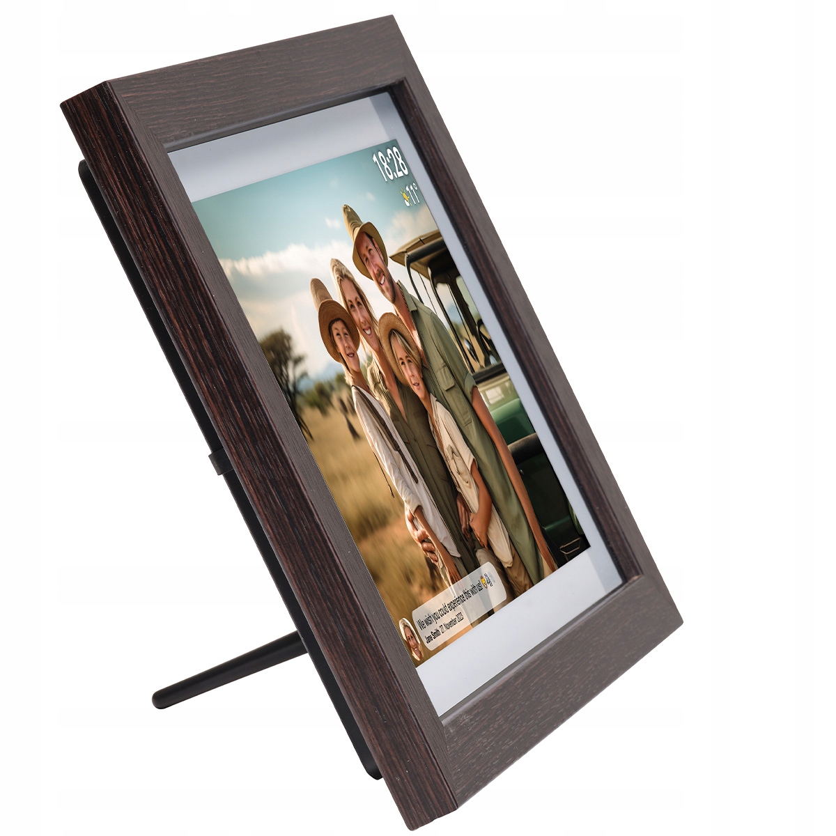 FOTORAMKA DENVER CYFROWA RAMKA DOTYKOWA ZDJĘCIA FILMY DREWNO 10,1" FRAMEO Kolor brązowy