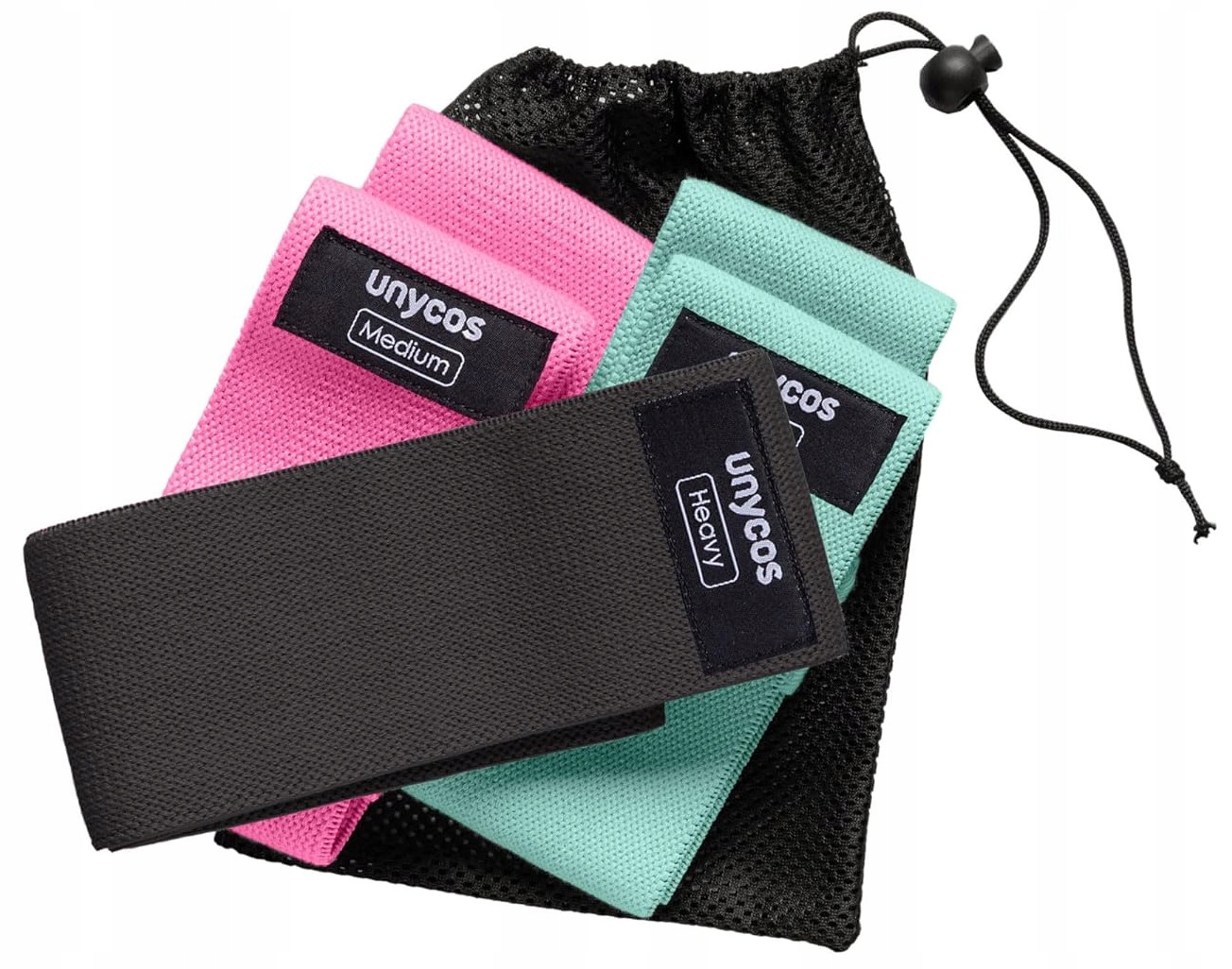 GUMA TRENINGOWA OPASKA DO ROZCIĄGANIA TAŚMA RÓŻNE STOPNIE OPORU ZESTAW 3szt Szerokość 80 mm